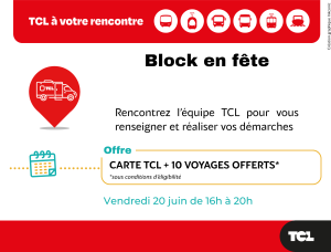 Agence mobile TCL-Sytral BLOCK en Fête 2026